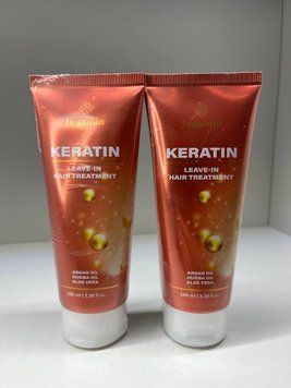 Незмивний кондиціонер для волосся Keratin Leave-in Hair Treatment Bogenia 000390 фото