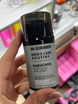 Мультиактивний крем для обличчя з бакучіолом Men`s Care Routine Mr.SCRUBBER 000589 фото