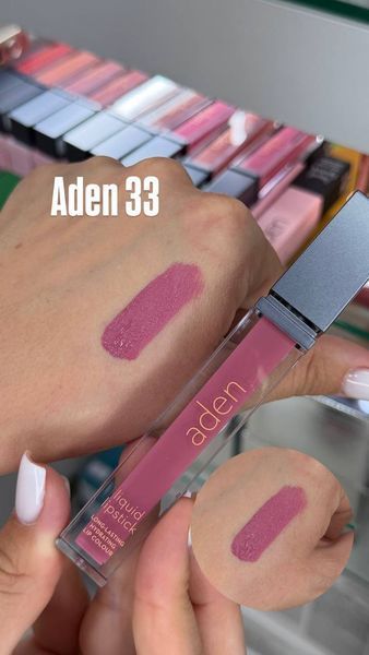 Матова стійка помада Aden Cosmetics Liquid Lipstick (в асортименті) 000306 фото