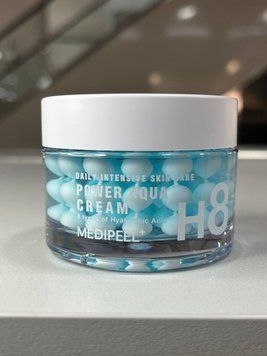 Глибокозволожуючий капсульний крем для обличчя - Medi peel Power Aqua H8 Cream, 50 г 000157 фото
