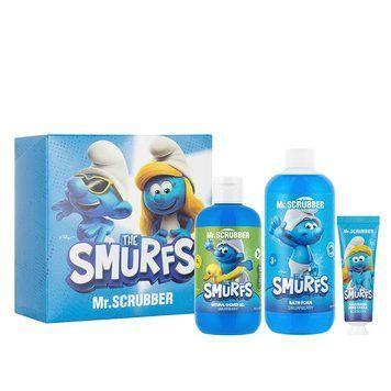 Подарунковий набір The Smurfs Bubble Fun Set Mr.SCRUBBER 3 одиниці 000684 фото