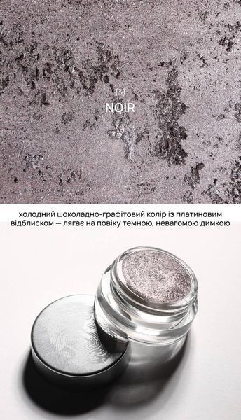 Сяючі тіні Unico SHINY EYE TOPPER NOIR 000653 фото