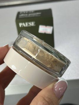 Розсипчаста пудра оливкова зволожуюча Loose Powder Olive Paese 000759 фото